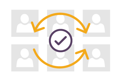 Up to date contacts with scheduled synchronization Up to date contacts with scheduled synchronization